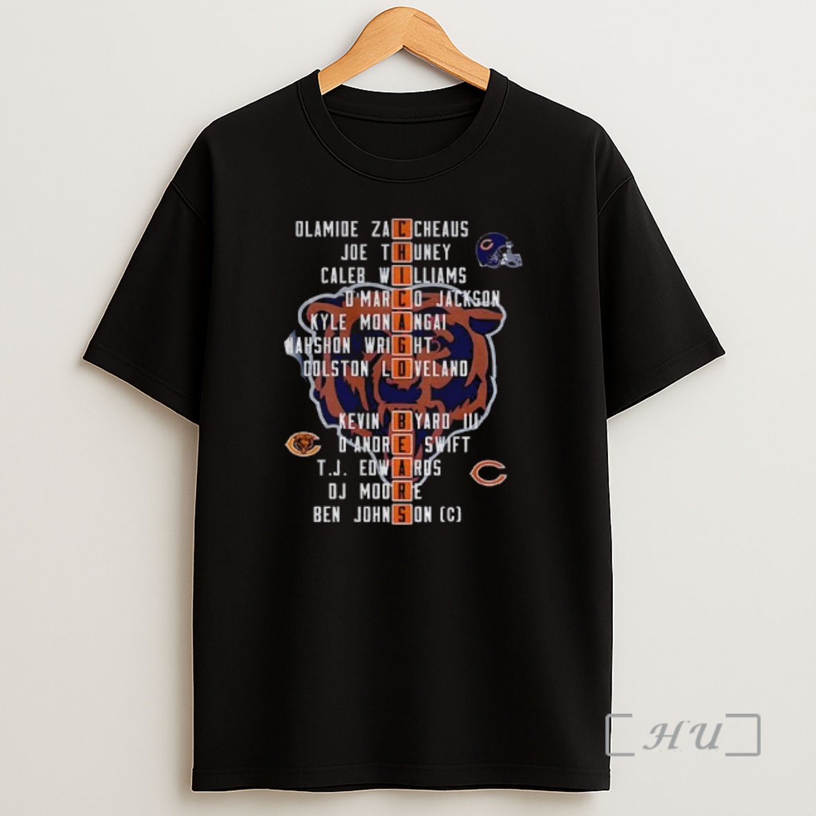 Officials Chicago Bears 2025 Olamide Zaccheaus Joe Thuney Caleb Williams Omarco Jackson Shirt Sweatshirt Tee
