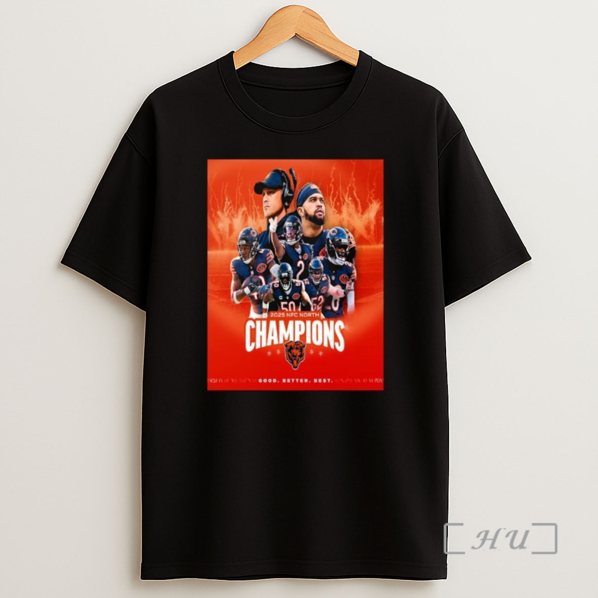 Officials Chicago Bears Are 2025 Nfc North Champions Nfl Good Better Best Shirt Sweatshirt Tee 1