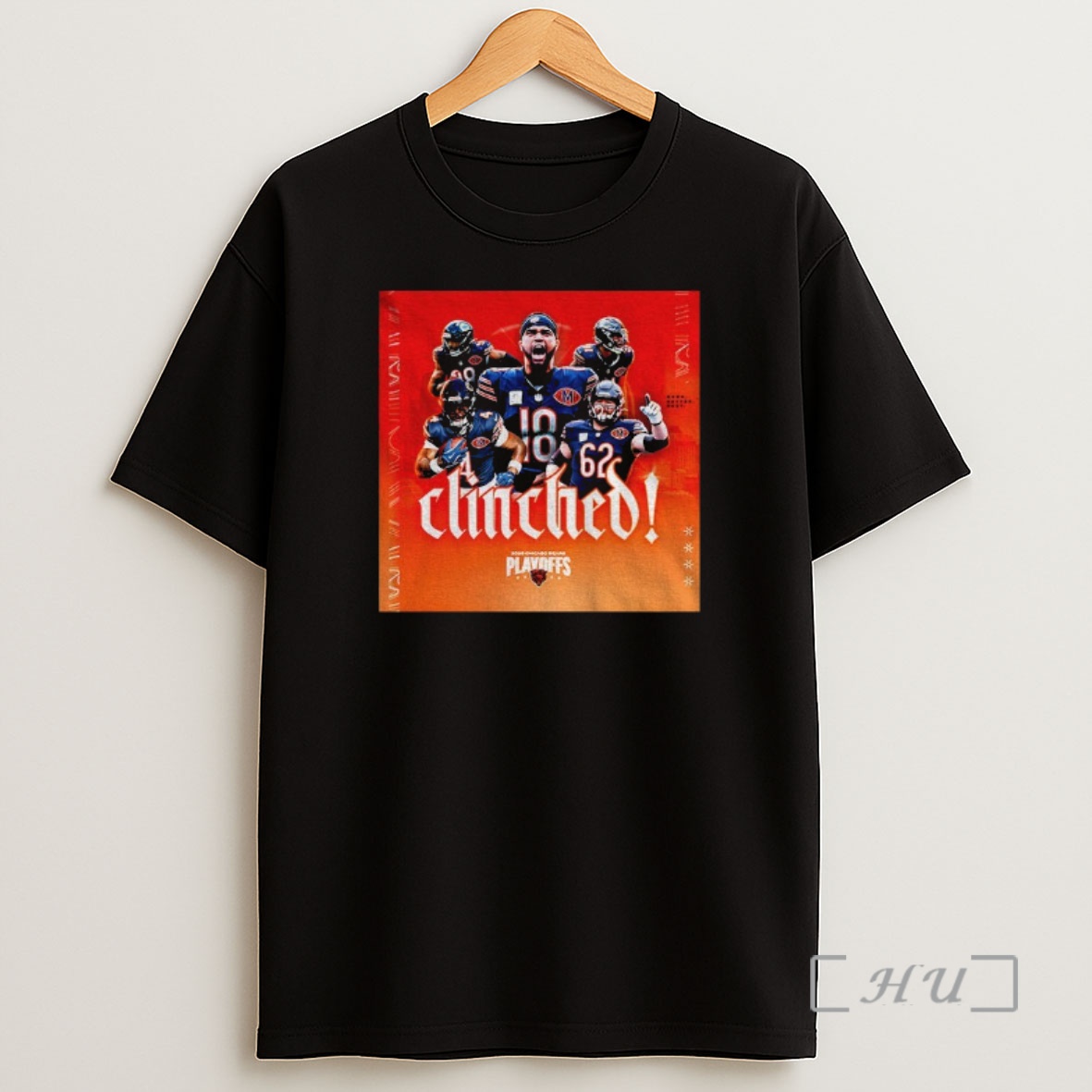 Officials Chicago Bears Football 2025 Chicago Bears Playoffs Clinched Shirt Sweatshirt Tee