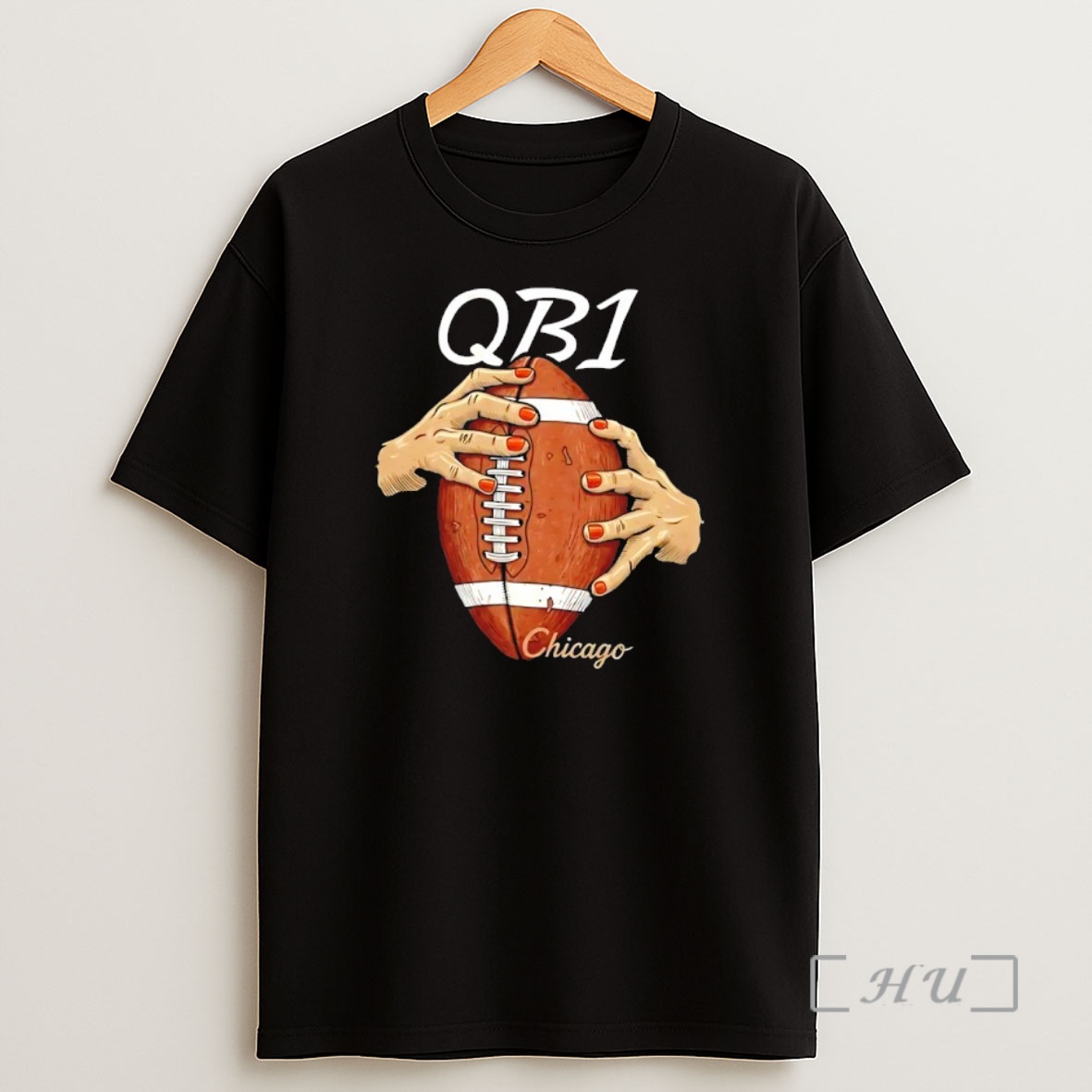 Officials Chicago Bears Football Caleb Williams Qb1 Hand Ball Shirt Sweatshirt Tee