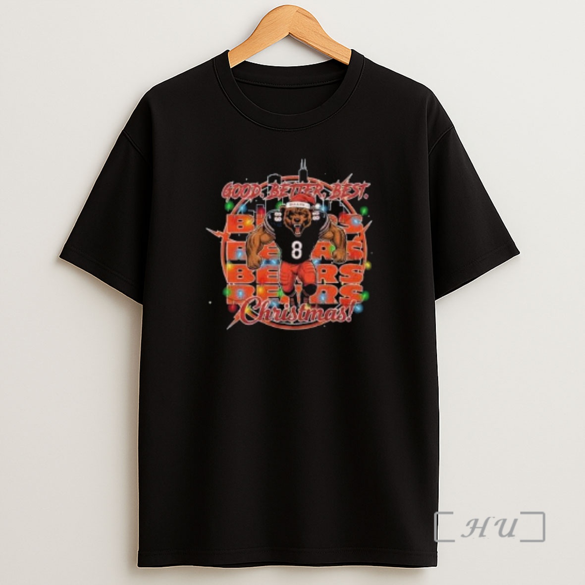 Officials Chicago Bears Football Good Better Best Coach Holiday Circle Black Shirt Sweatshirt Tee
