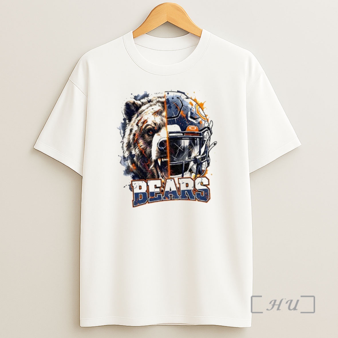 Officials Chicago Bears Football Helmet X Mascot Shirt Sweatshirt Tee