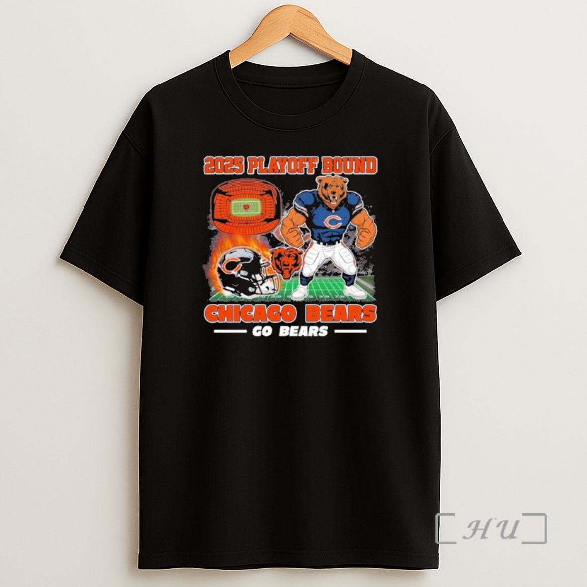 Officials Chicago Bears Mascot 2025 Nfl Playoff Bound Go Bears Shirt Sweatshirt Tee