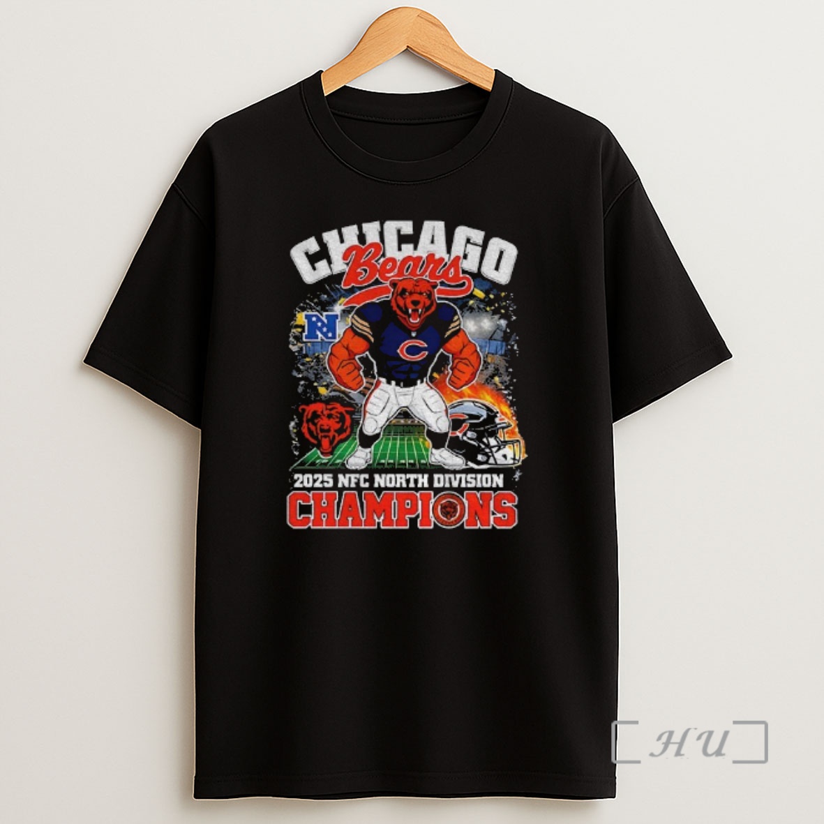 Officials Chicago Bears Mascot Nfc North Champions Division 2025 Shirt Sweatshirt Tee