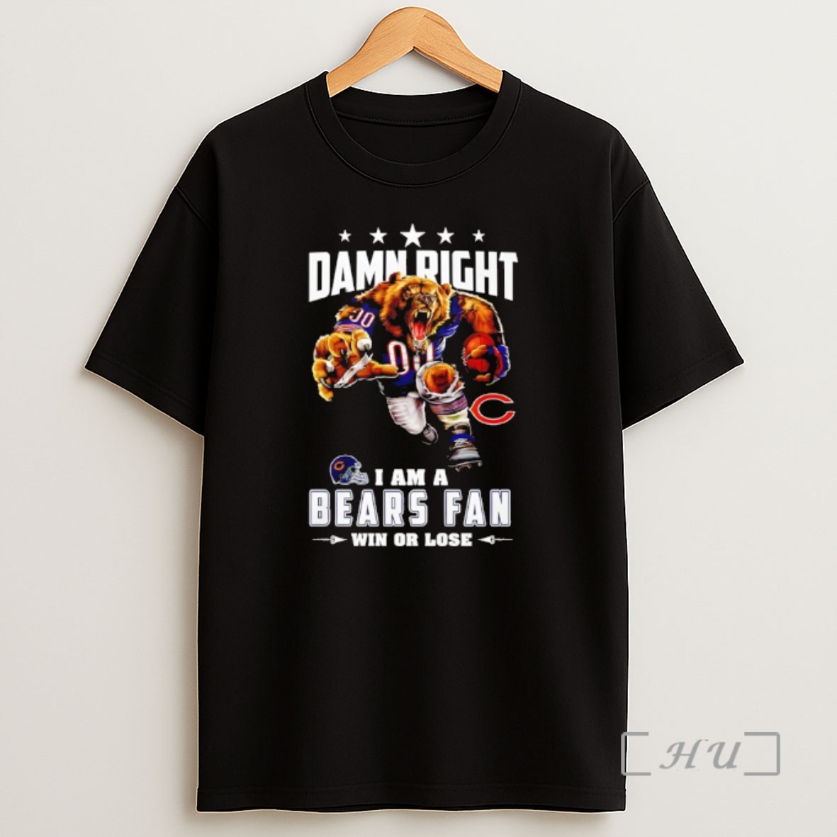 Officials Chicago Bears Mascot Damn Right I Am A Cowboys Fan Win Or Lose Shirt Sweatshirt Tee