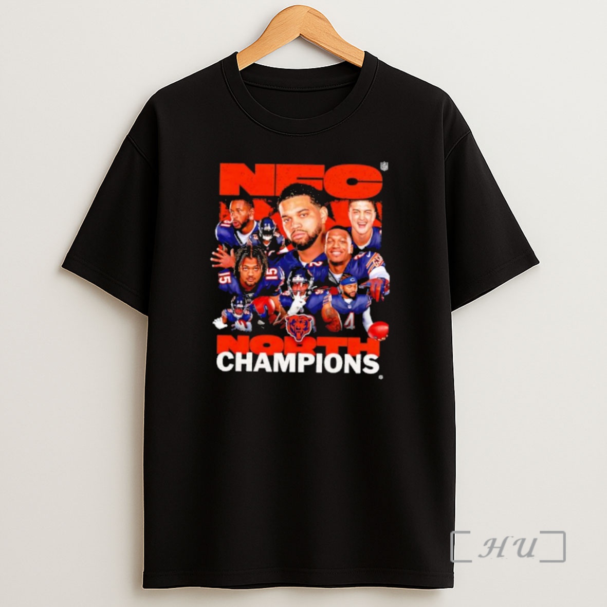 Officials Chicago Bears Nfc Kings Of The North Champions Graphic Shirt Sweatshirt Tee