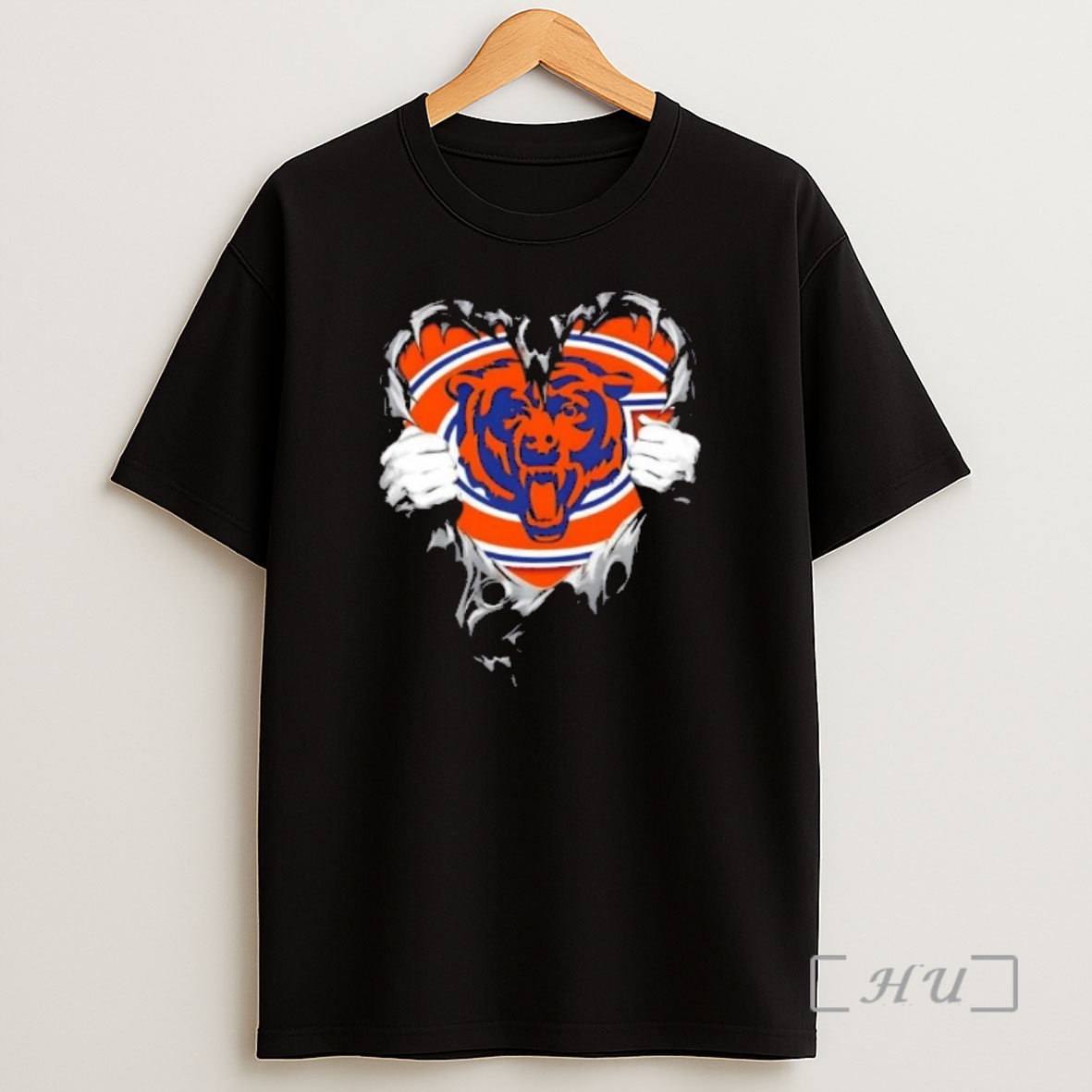 Officials Chicago Bears Rip The Chest Forever In My Heart Shirt Sweatshirt Tee