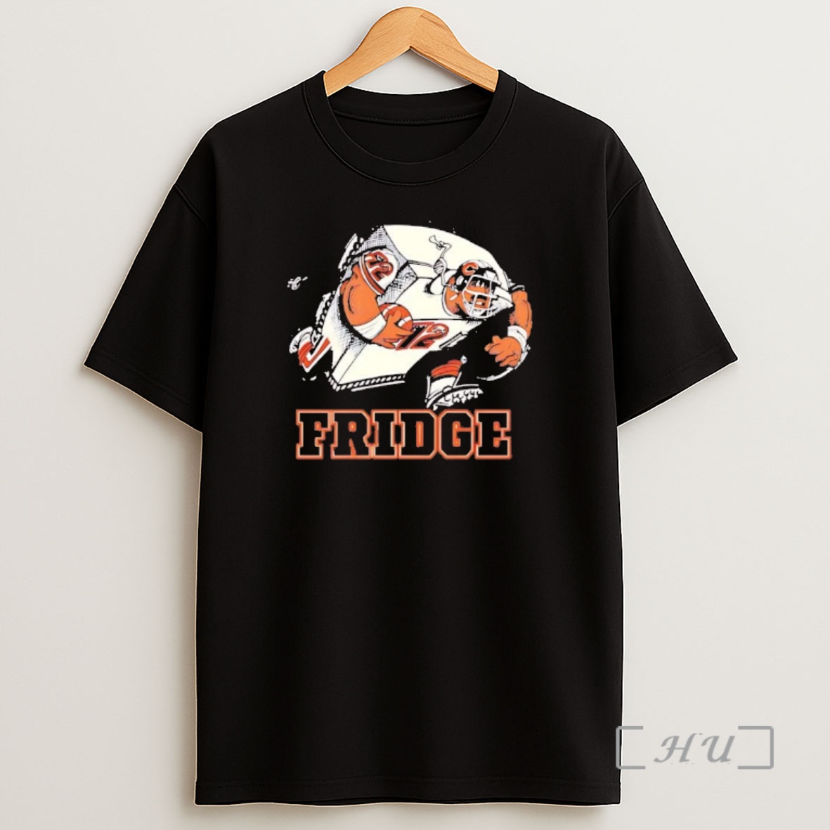 Officials Chicago Bears William Perry 72 The Fridge Caricature Shirt Sweatshirt Tee