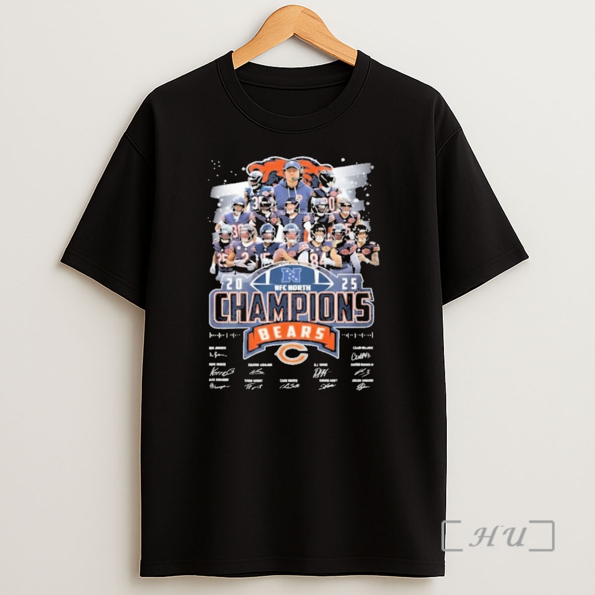 Officials Chicago Bears Wins 2025 Nfc North Division Champions Signature Shirt Sweatshirt Tee
