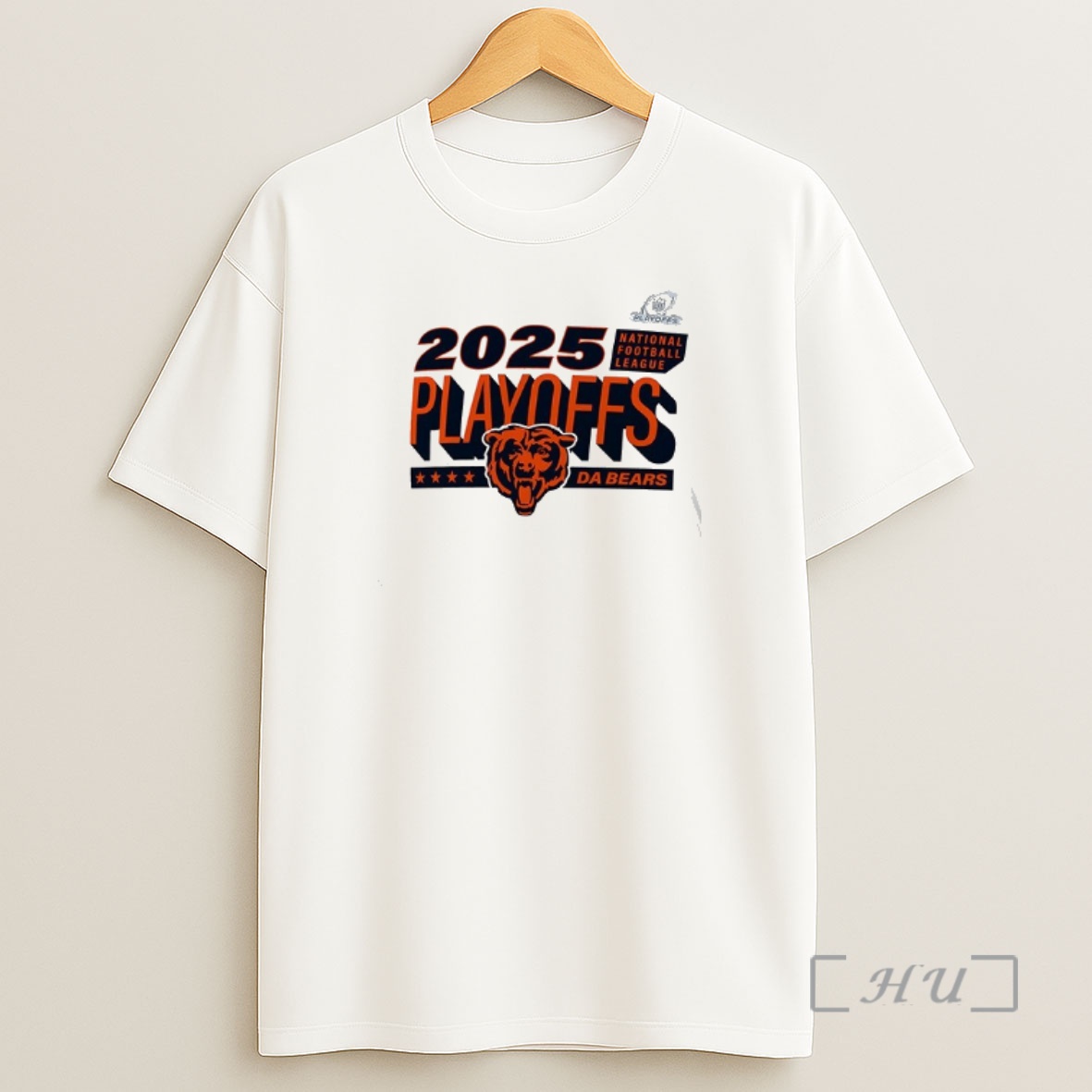 Officials Chicago Bears Da Bears 2025 Nfl Playoffs Double Sided Graphic Shirt Sweatshirt Tee