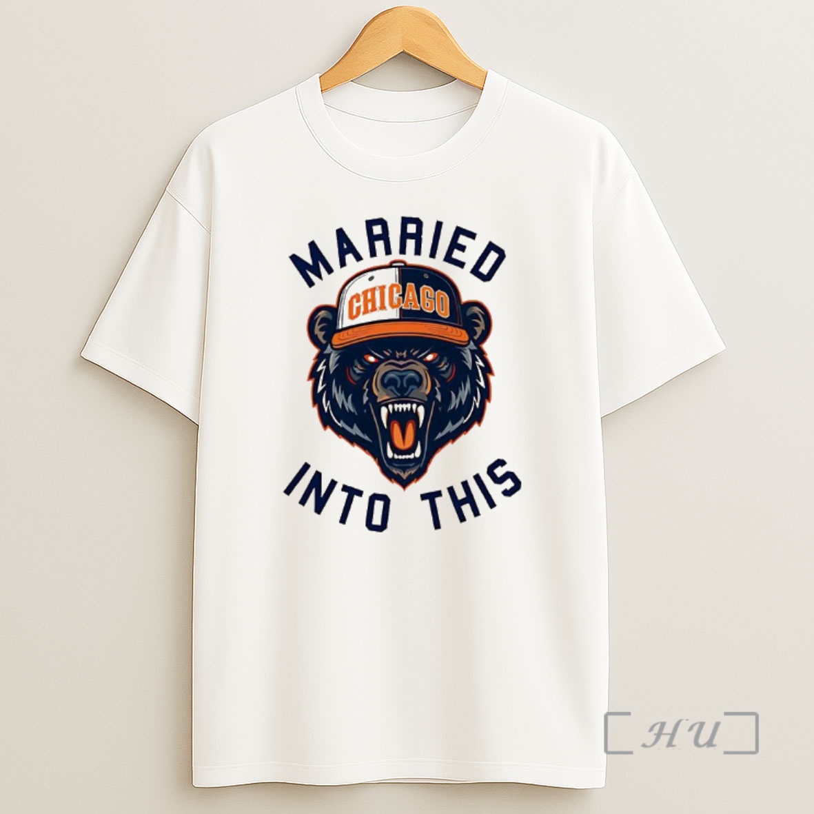 Officials Chicago Bears Football Married Into This Mascot Logo Shirt Sweatshirt Tee
