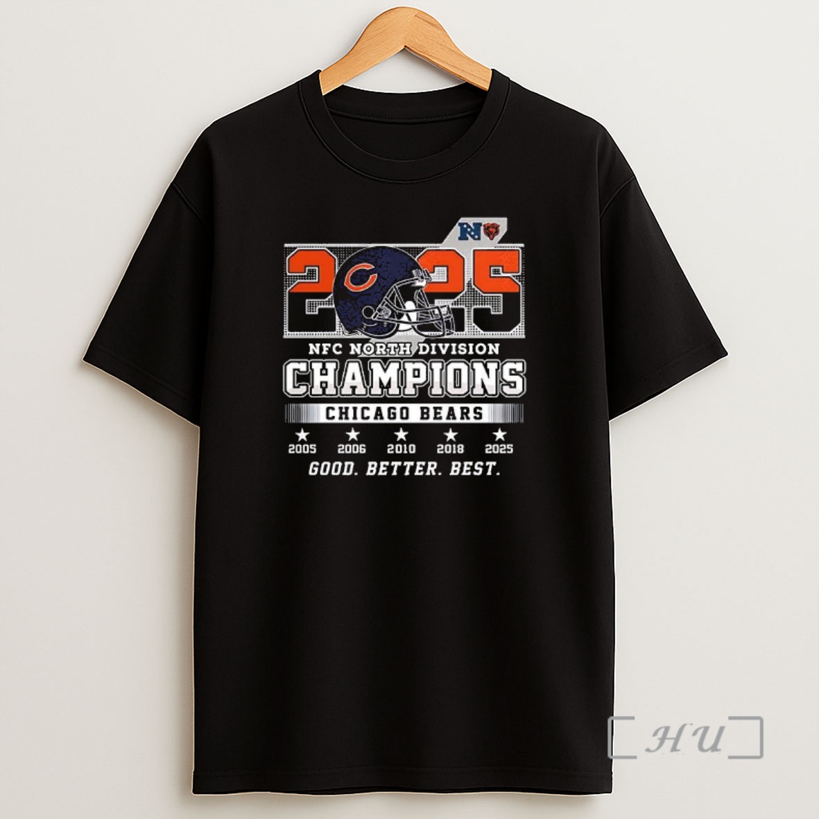 Officials Chicago Bears Helmets Nfc North Division Champions Shirt Sweatshirt Tee