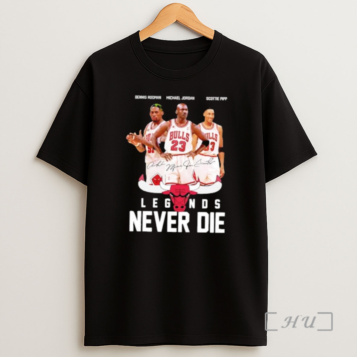 Officials Chicago Bulls Legends Dennis Rooman Michael Jordan Scottie Pipp Never Die Premium Shirt Sweatshirt Tee