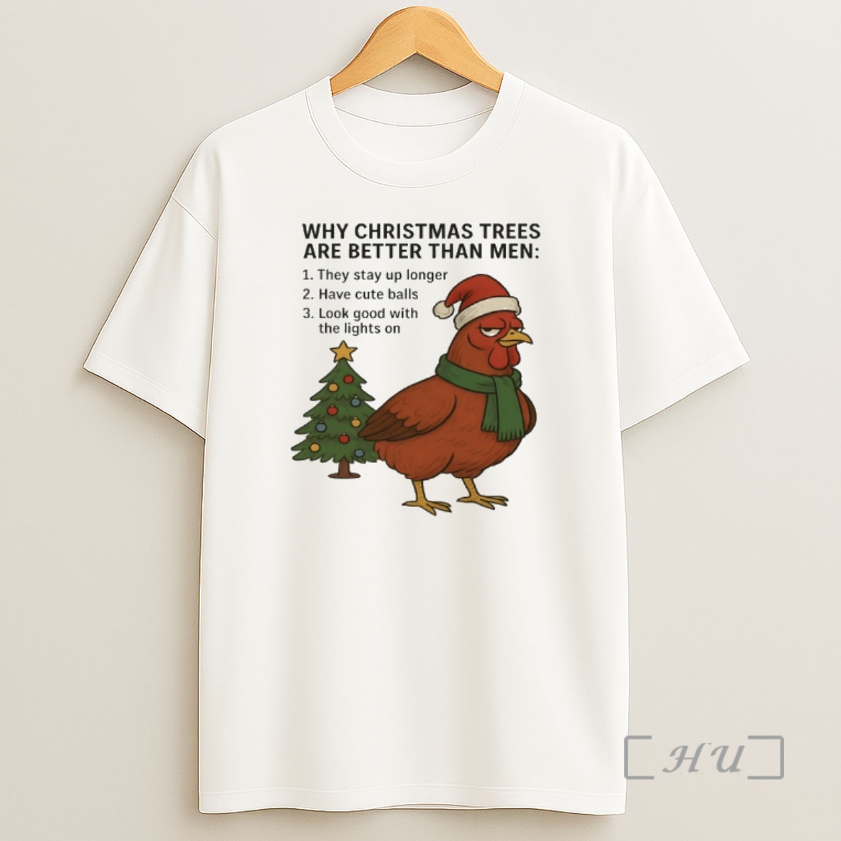 Officials Chicken Santa Why Christmas Tree Are Better Than Men Shirt Sweatshirt Tee