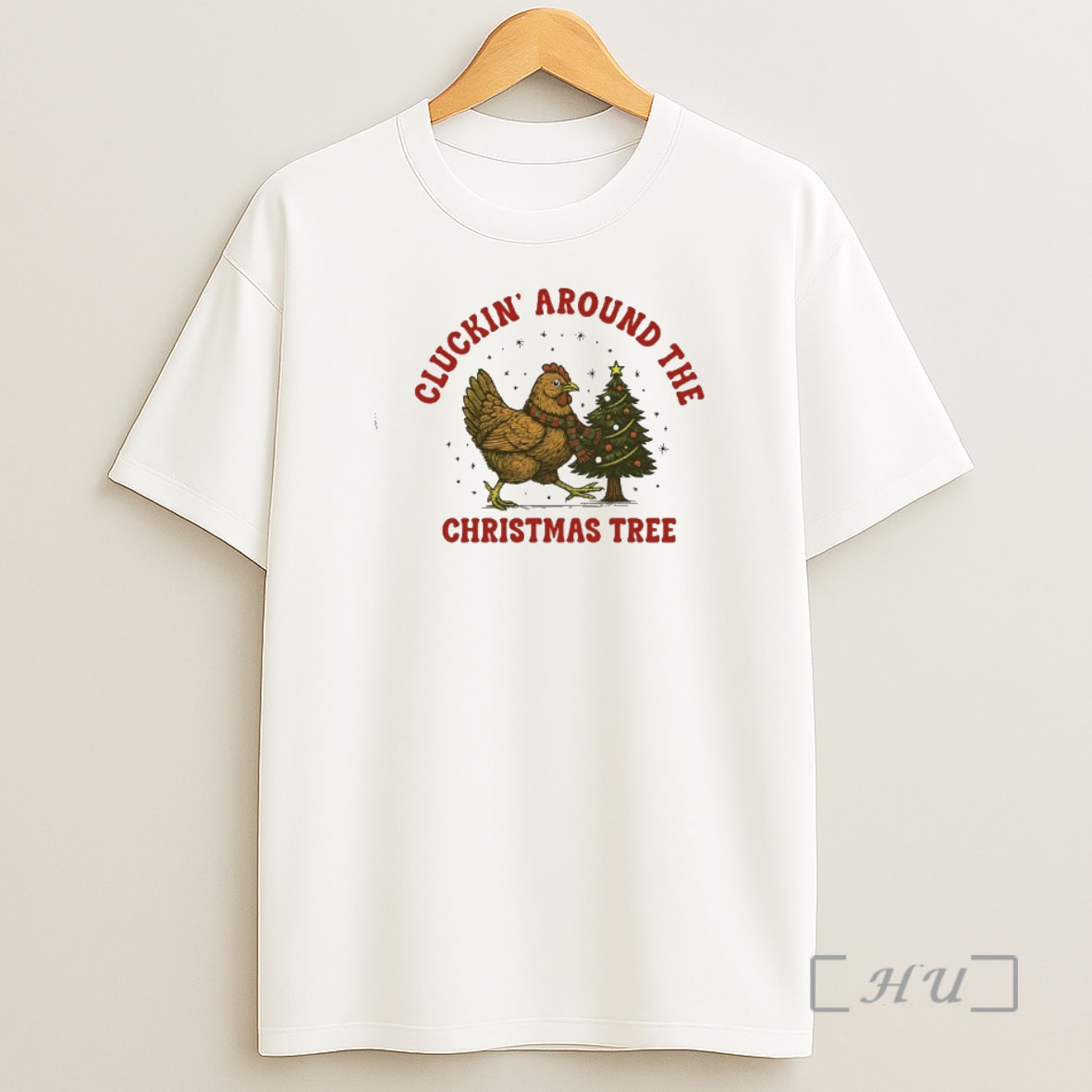 Officials Chicken Cluckin Around The Christmas Tree Shirt Sweatshirt Tee