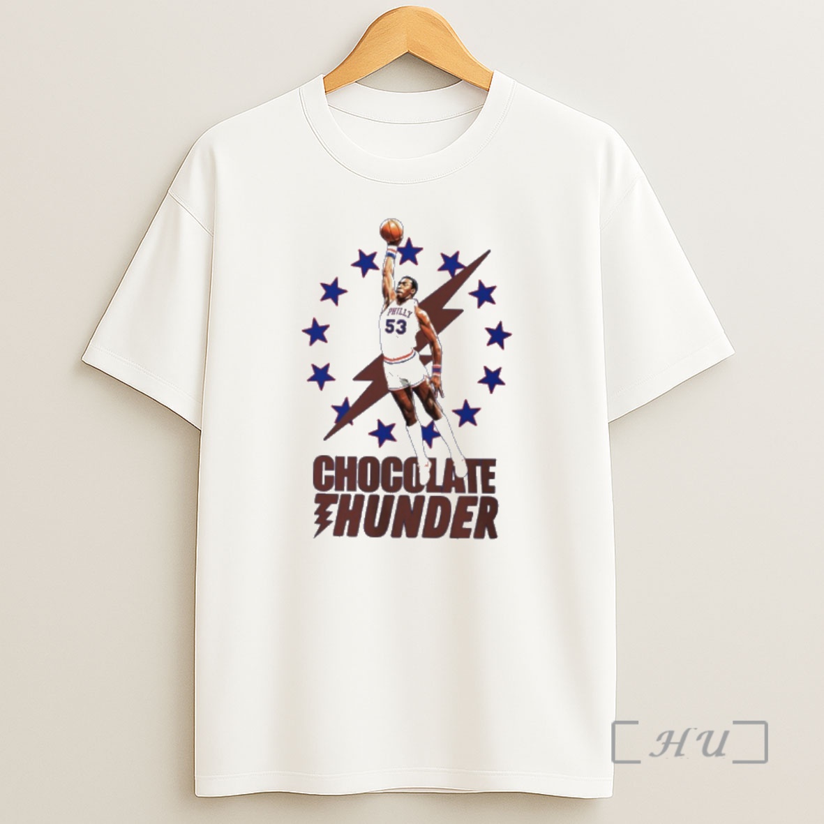 Officials Chocolate Thunder Darryl Dawkins Philadelphia 76ers Nba Shirt Sweatshirt Tee