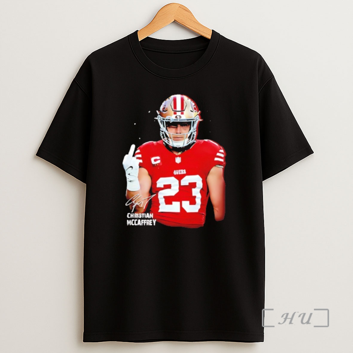 Officials Christian Mccaffrey San Francisco 49ers Middle Finger Signature Shirt Sweatshirt Tee