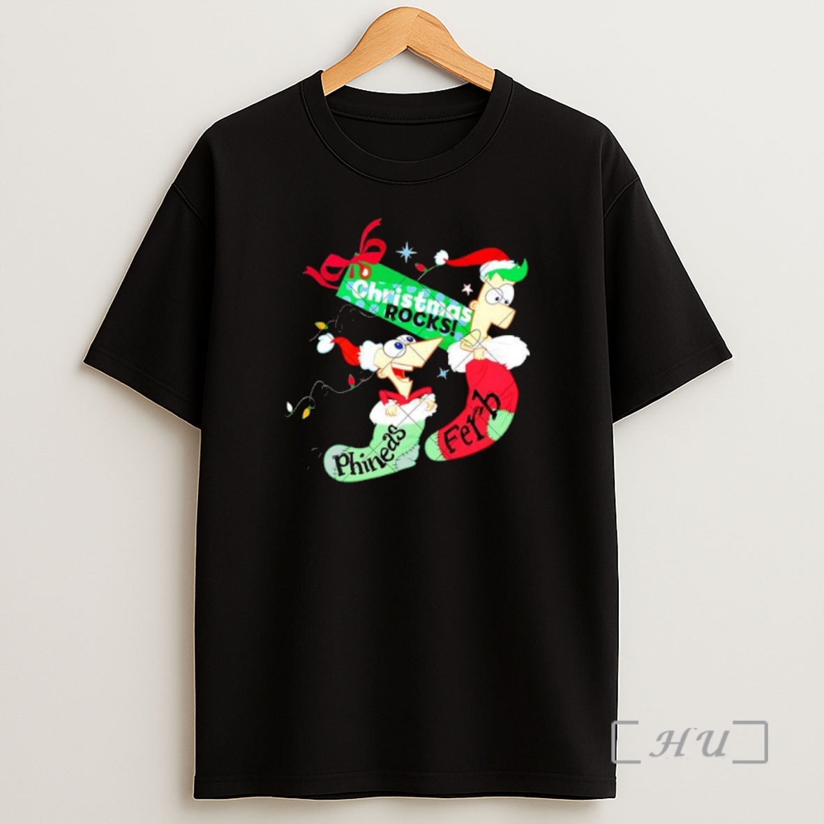 Officials Christmas Rocks Phineas And Ferb Premium Shirt Sweatshirt Tee