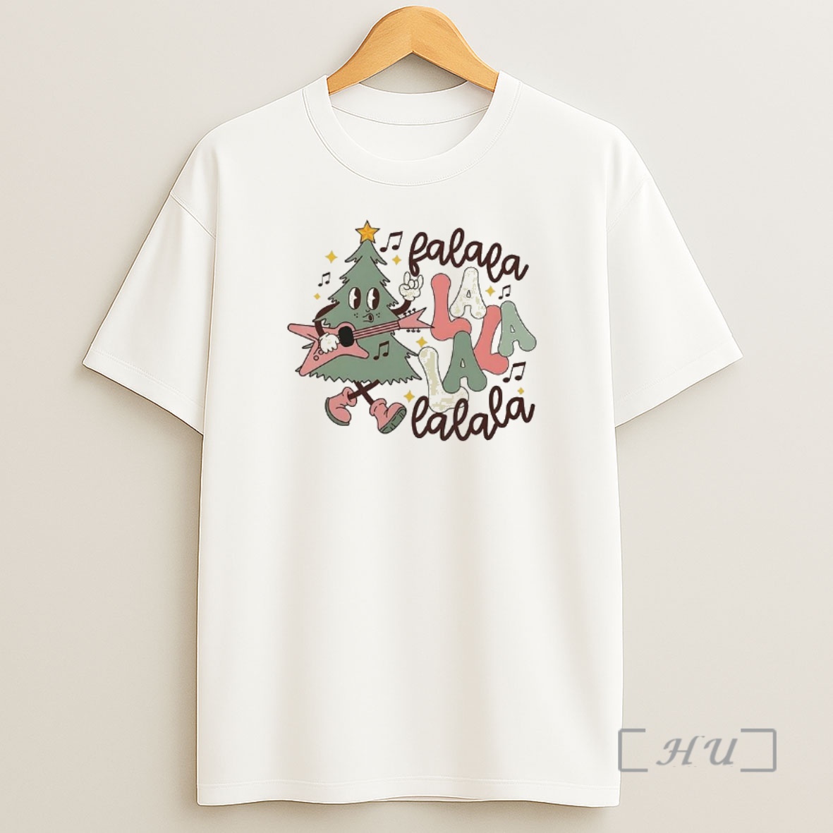 Officials Christmas Tree Playing Electric Guitar Falala La La La Lalala Premium Shirt Sweatshirt Tee