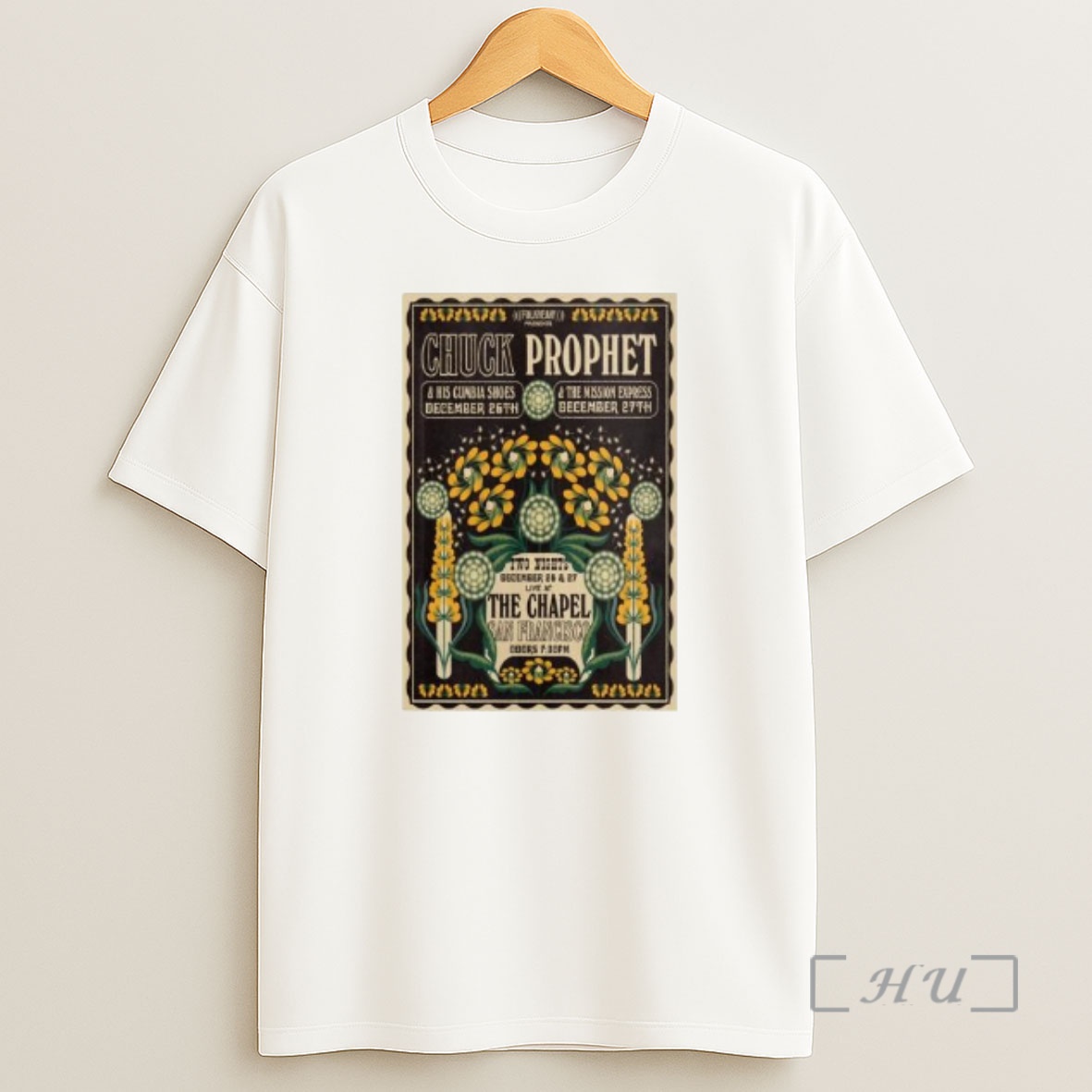 Officials Chuck Prophet The Chapel December 26 27 2025 Show Circle White Shirt Sweatshirt Tee