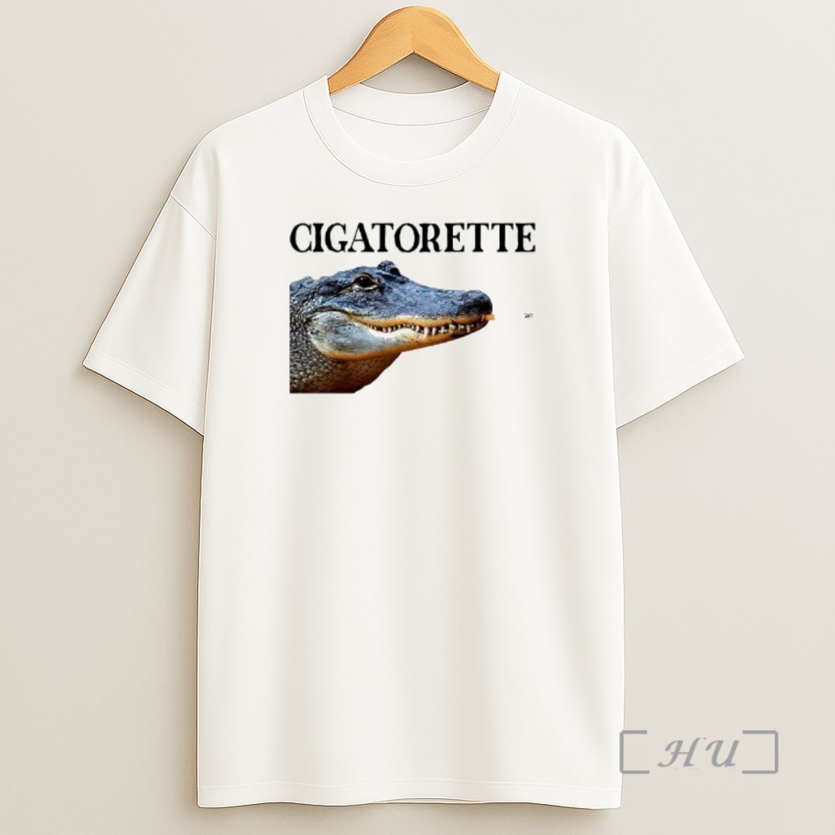 Officials Cigatorette Alligator With A Cigarette Graphic Premium Shirt Sweatshirt Tee