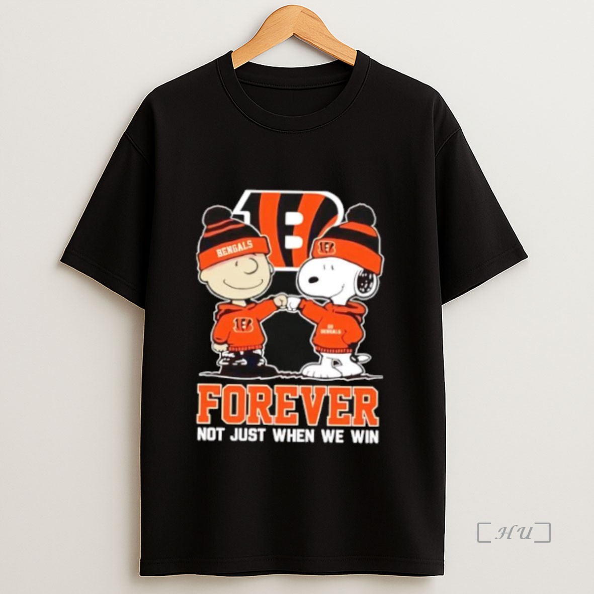 Officials Cincinnati Bengals Charlie Brown And Snoopy Forever Not Just When We Win Shirt Sweatshirt Tee