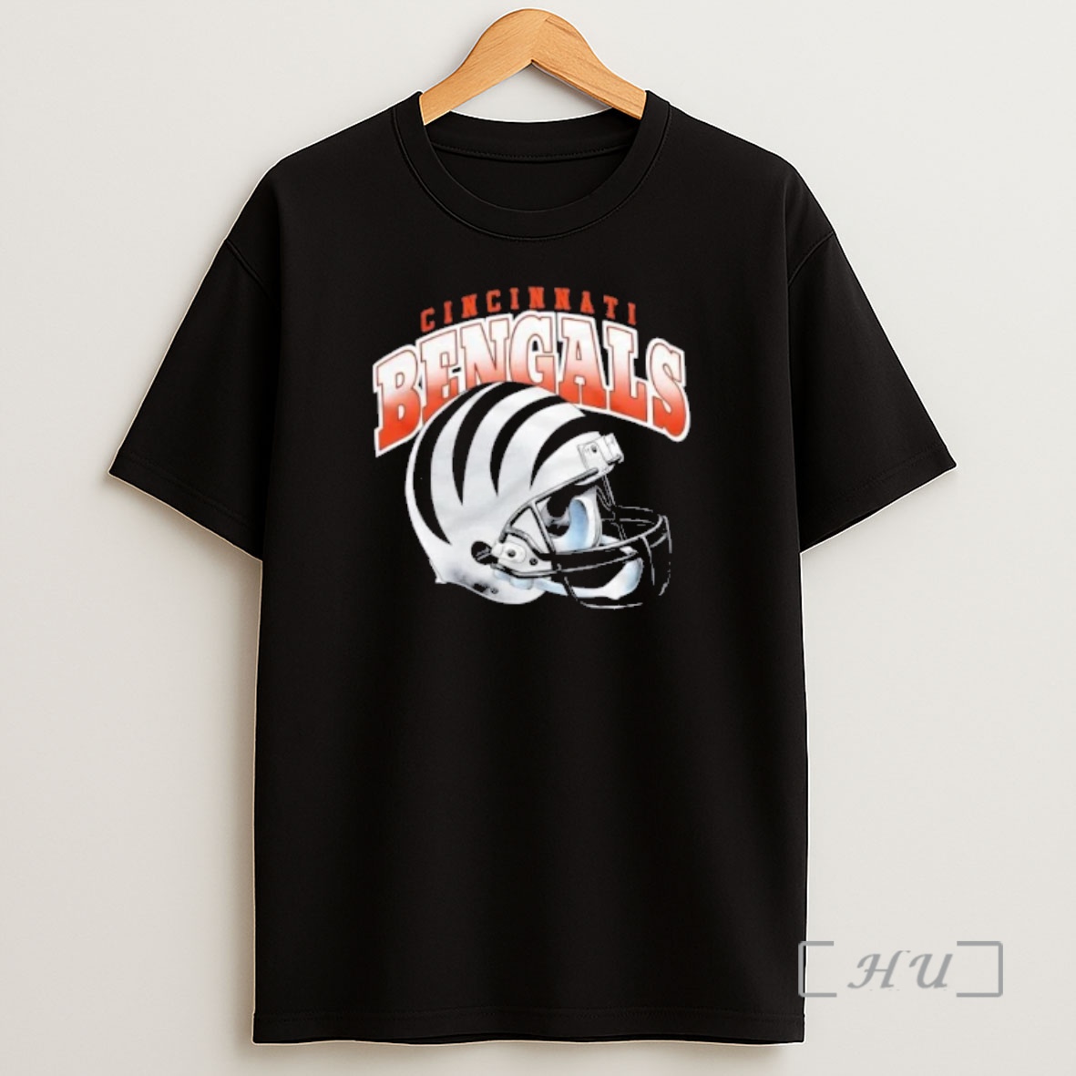 Officials Cincinnati Bengals Gradient Football Helmet Shirt Sweatshirt Tee
