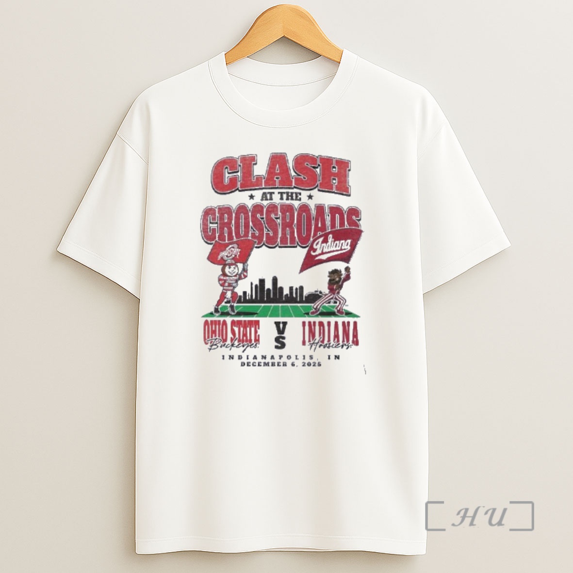 Officials Clash At The Crossroads Big Ten 2025 Ohio State Vs Indiana Premium Shirt Sweatshirt Tee