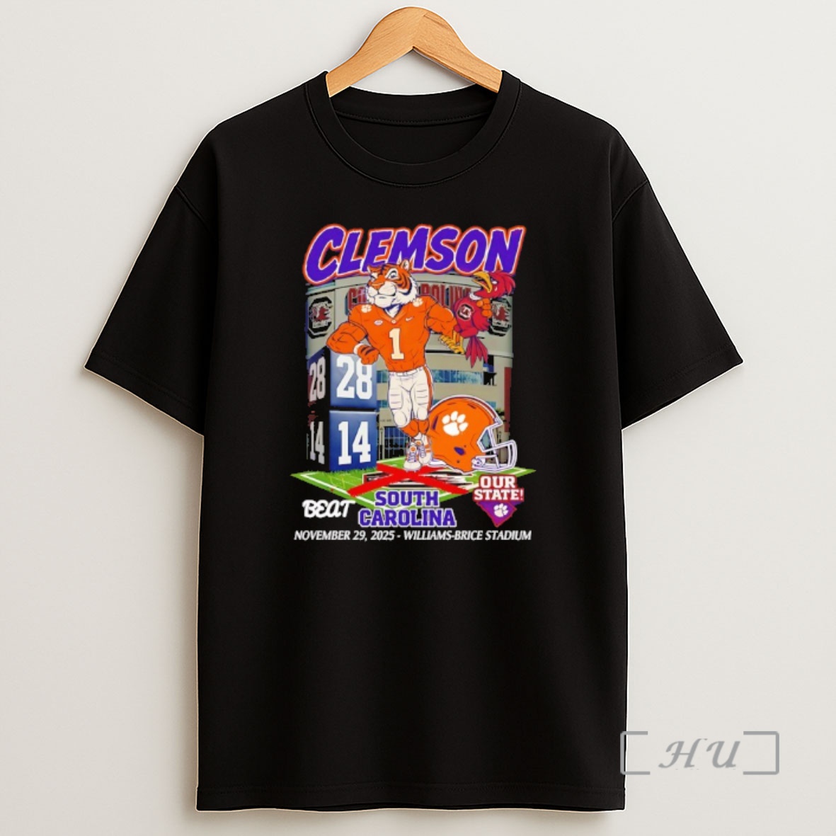 Officials Clemson Tigers Beat South Carolina Our State 2025 Mascot Premium Shirt Sweatshirt Tee