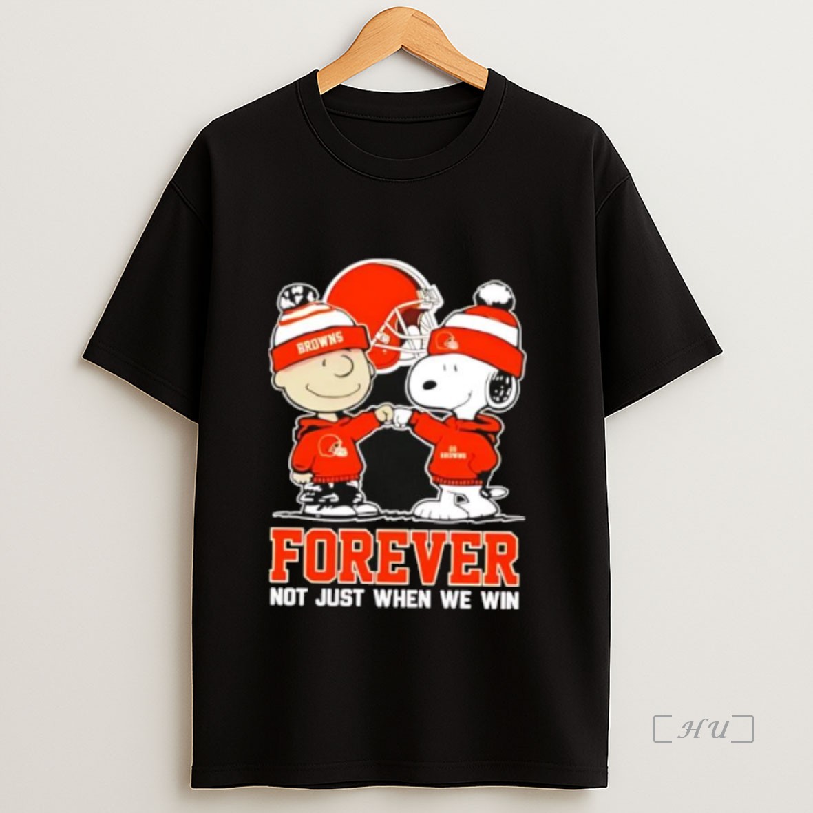 Officials Cleveland Browns Charlie Brown And Snoopy Forever Not Just When We Win Shirt Sweatshirt Tee
