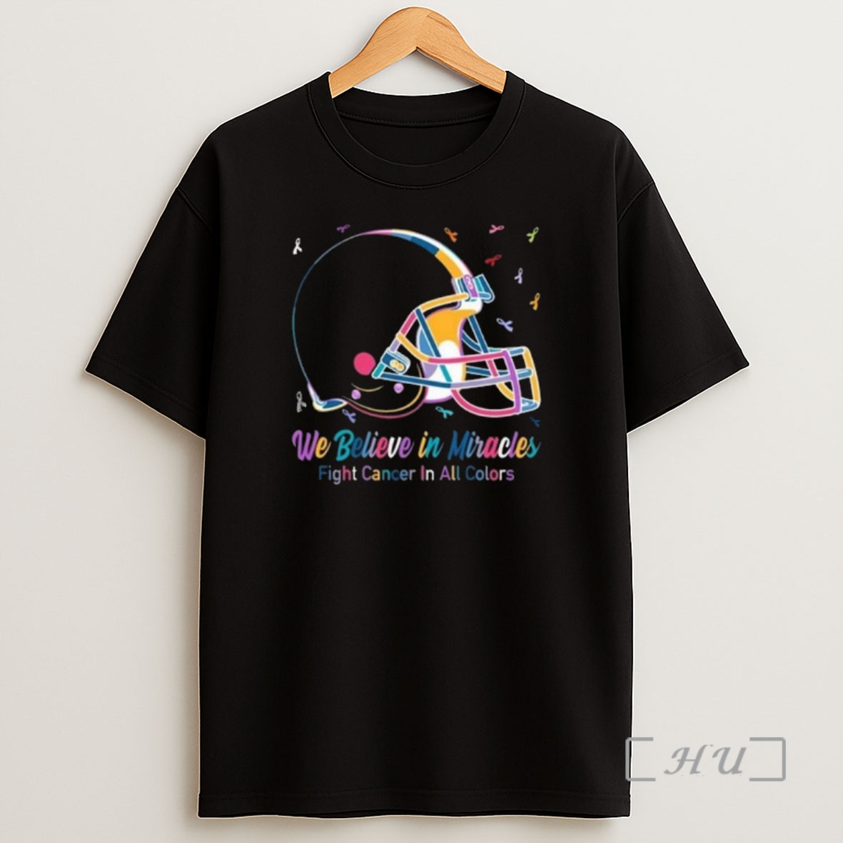 Officials Cleveland Browns We Believe In Miracles Fight Cancer In All Colors Shirt Sweatshirt Tee