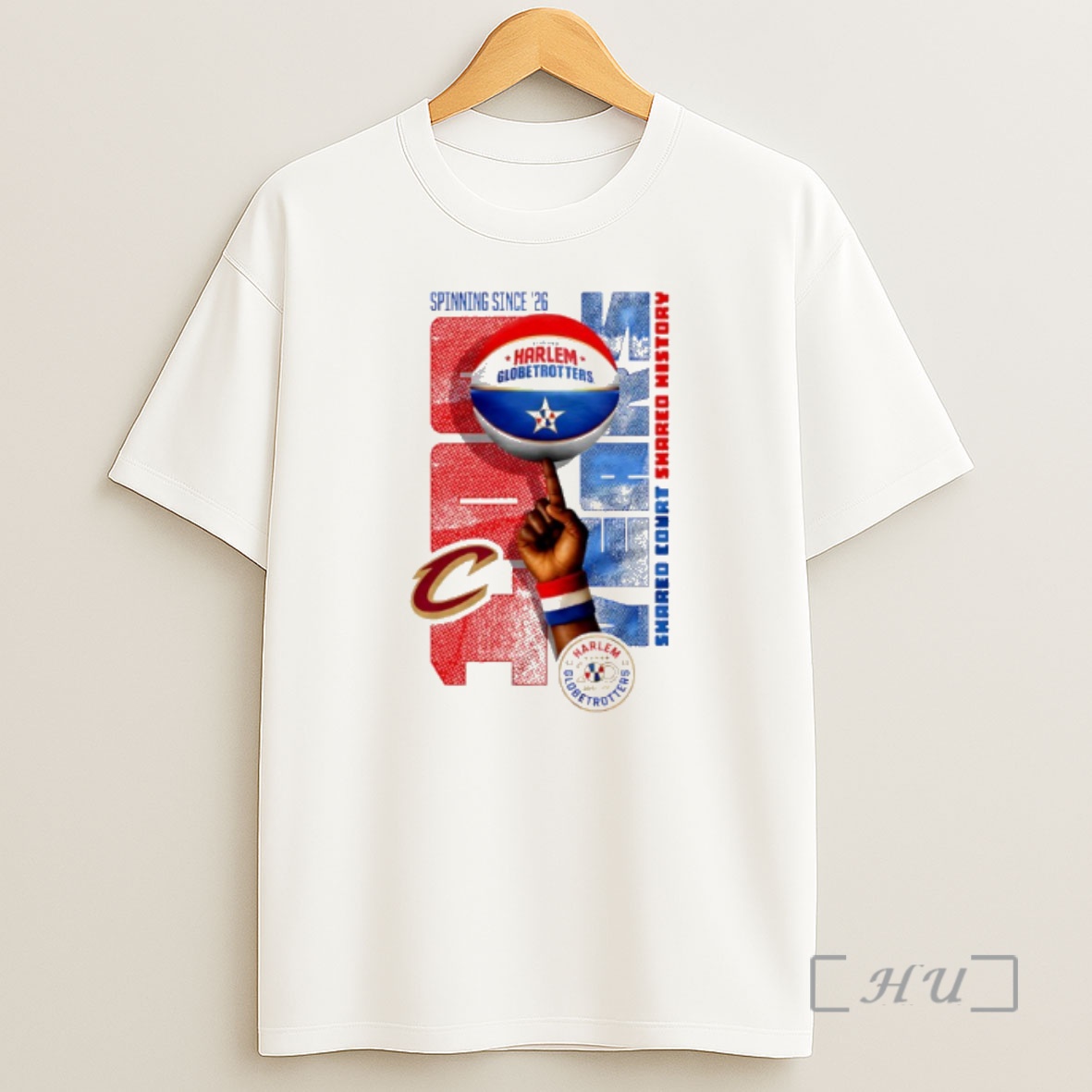 Officials Cleveland Cavaliers X Harlem Globetrotters Spinning Since 26 Premium Shirt Sweatshirt Tee