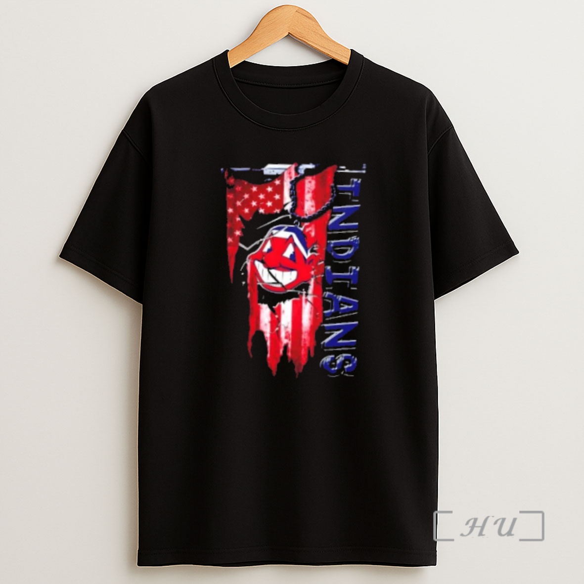 Officials Cleveland Indians Baseball Battle Shattered Usa Flag Rip Design Shirt Sweatshirt Tee