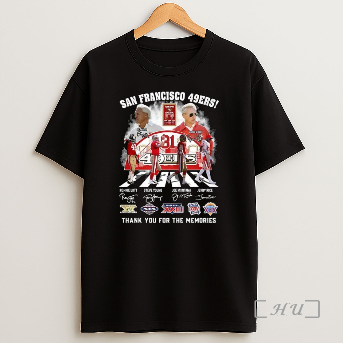 Officials Coach Bill Walsh And George Seifert San Francisco 49ers 81st Anniversary Signature Premium Shirt Sweatshirt Tee