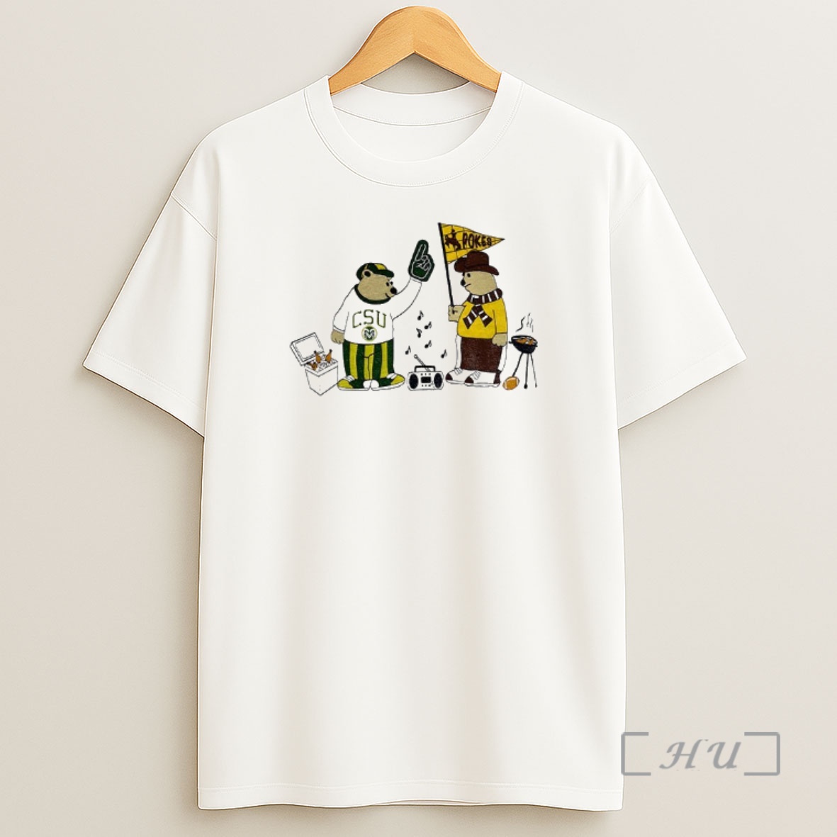 Officials Colorado State Rams Vs Oklahoma State Cowboys Pokes Tailgating Fan Bears Shirt Sweatshirt Tee