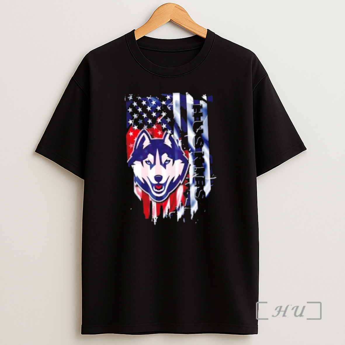 Officials Connecticut Huskies Football X American Flag Shirt Sweatshirt Tee