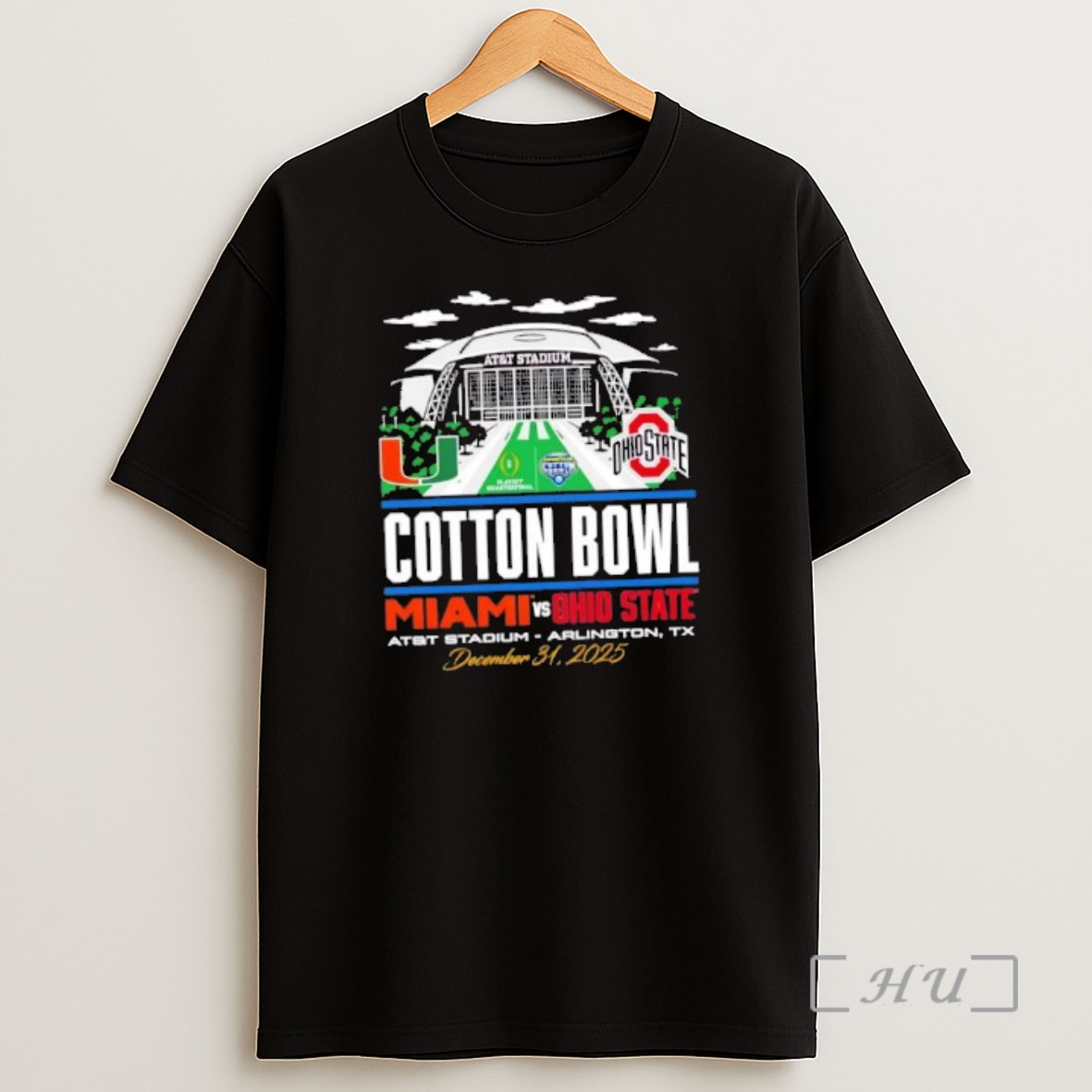 Officials Cotton Bowl Miami Hurricanes Vs Ohio State Buckeyes Att Stadium Arlington Tx December 31 2025 Shirt Sweatshirt Tee