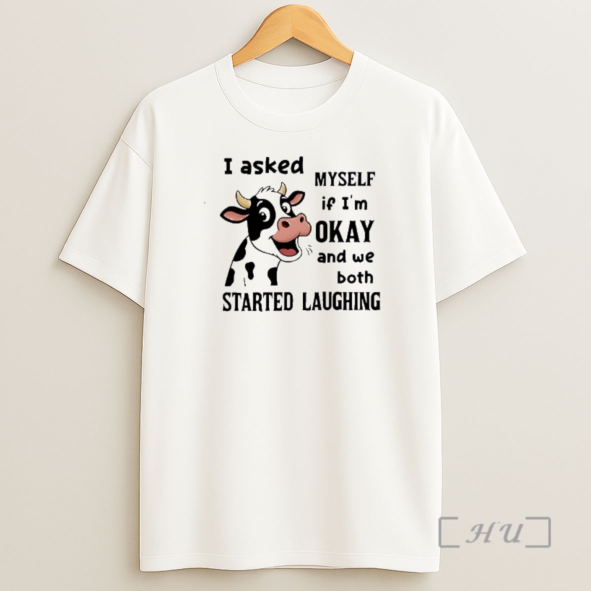 Officials Cow I Asked Myself If Im Okay And We Both Started Laughing Shirt Sweatshirt Tee