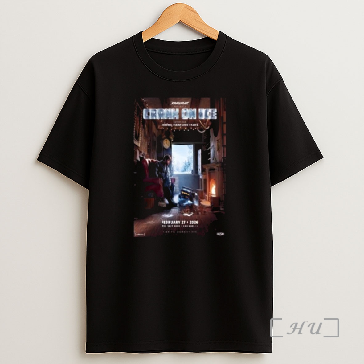 Officials Crankdat On Ice February 27th 2026 Chicago Tour Circle Black Premium Shirt Sweatshirt Tee