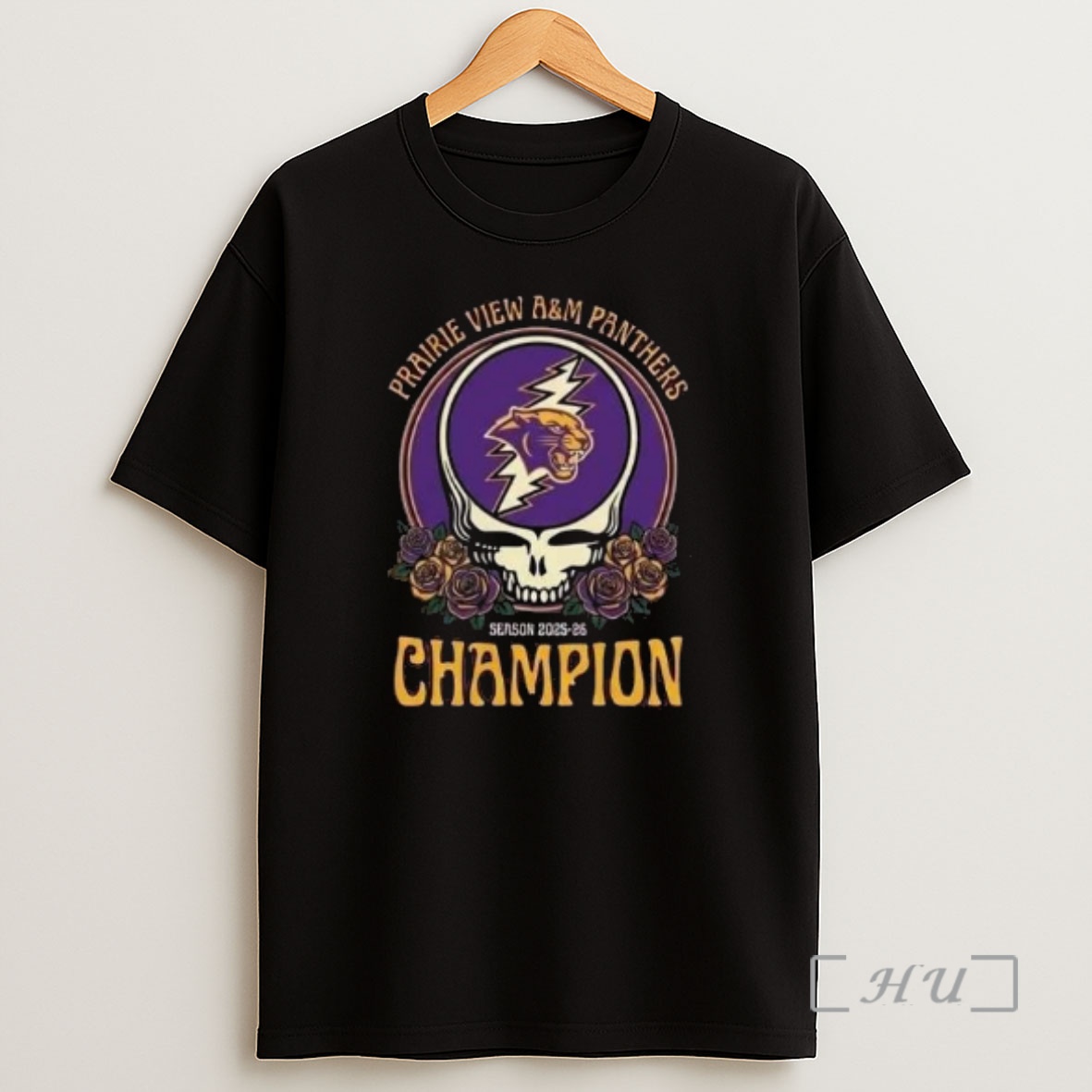 Officials Cricket Celebration Bowl Ncaa College Football Season 2025 26 Prairie View Am Panthers X Grateful Dead Skull Logo Champion Celebration Winner Circle Black Shirt Sweatshirt Tee