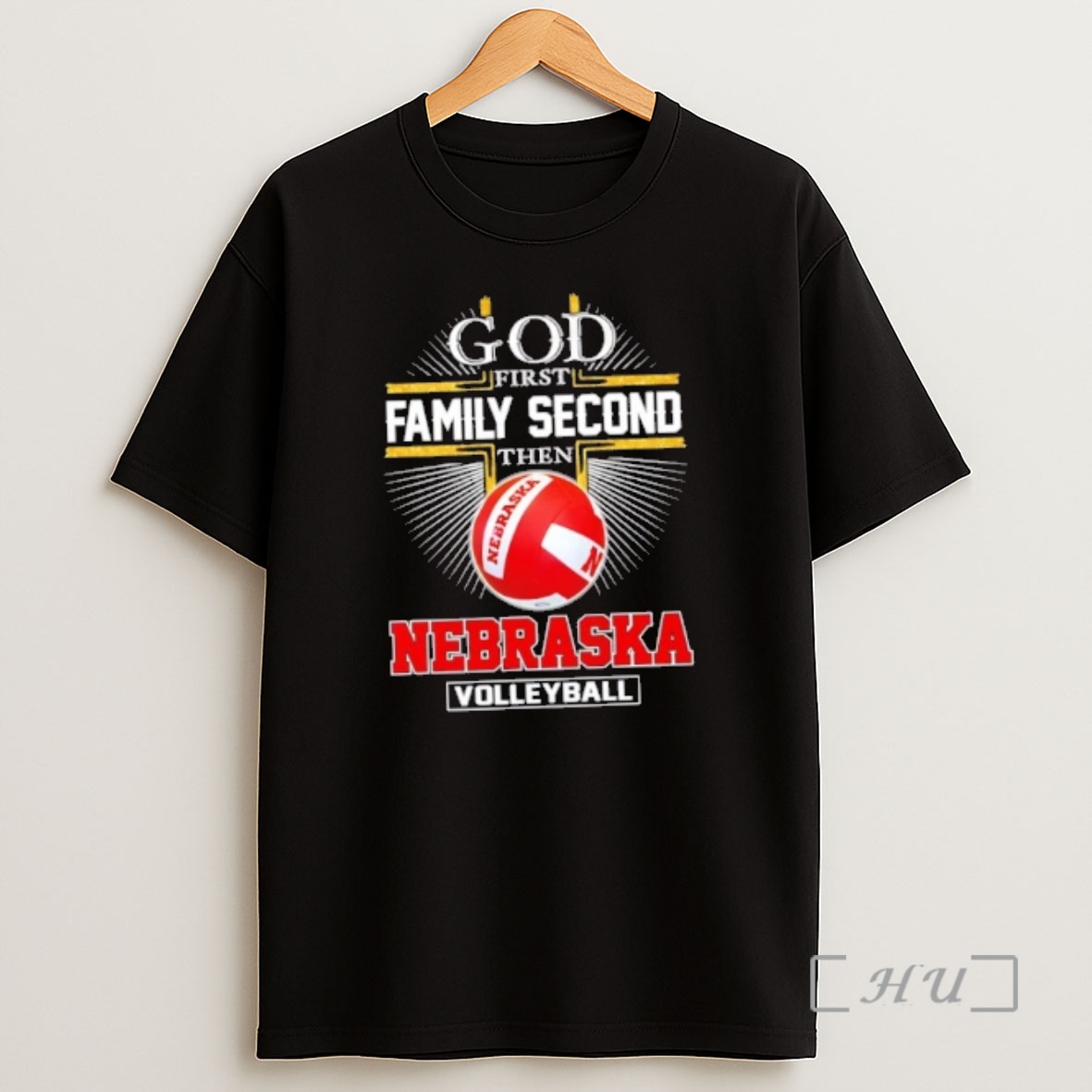 Officials Cross God First Family Second Then Nebraska Volleyball Premium Shirt Sweatshirt Tee
