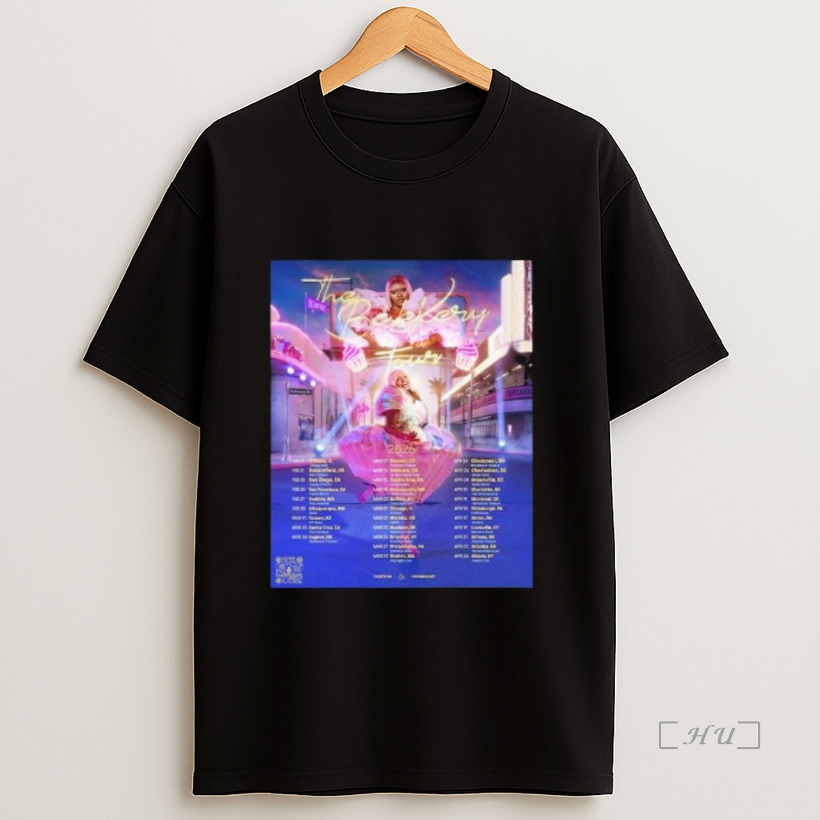 Officials Cupcakke The Bakery Tour 2026 North American Schedule Dates Long Sleve Shirt Sweatshirt Tee