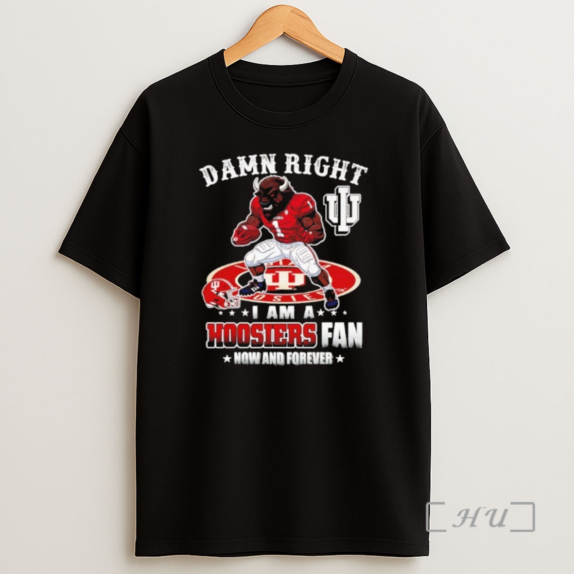 Officials Damn I Am A Hoosiers Now And Forever Mascot Shirt Sweatshirt Tee