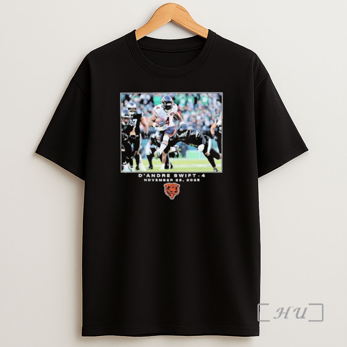 Officials Dandre Swift Chicago Bears Nfl Flash Features Week 13 Premium Shirt Sweatshirt Tee