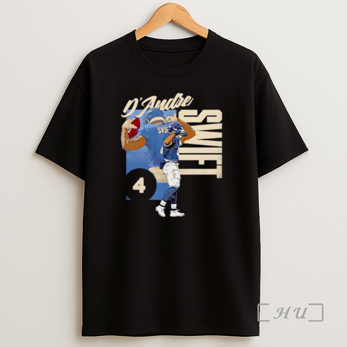 Officials Dandre Swift Chicago Bears Football Flex Highlight Signature Ornaments Shirt Sweatshirt Tee