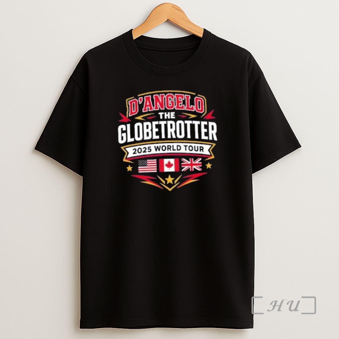Officials Dangelo Globetrotter 2025 World Tour Shirt Sweatshirt Tee