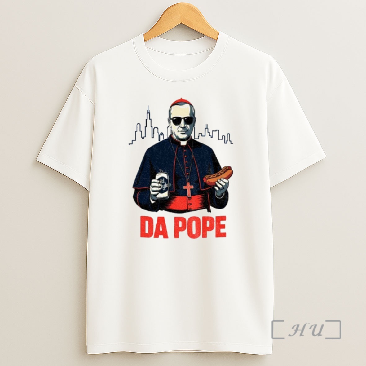 Officials Da Pope Chicago Bears Humor Leo Xiv Shirt Sweatshirt Tee