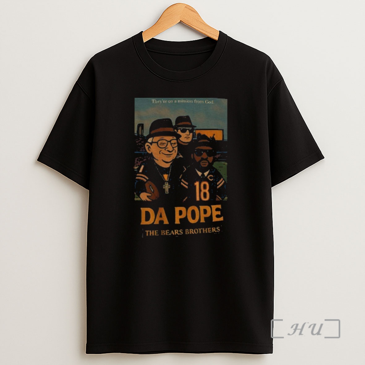 Officials Da Pope And The Bears Brothers Chicago Bears Theyre On A Mission From God Premium Shirt Sweatshirt Tee