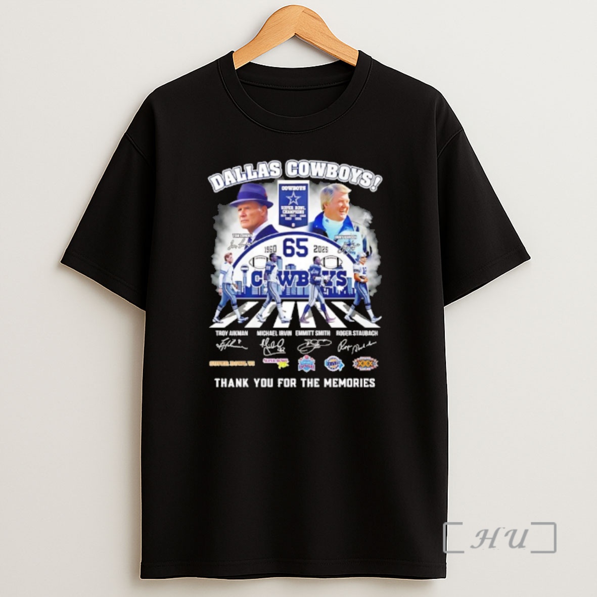 Officials Dallas Cowboys 65th Anniversary 1960 2025 Thank You Signatures Premium Shirt Sweatshirt Tee