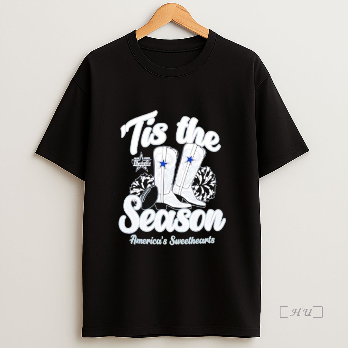 Officials Dallas Cowboys Tis The Season Boots Americas Sweethearts Premium Shirt Sweatshirt Tee